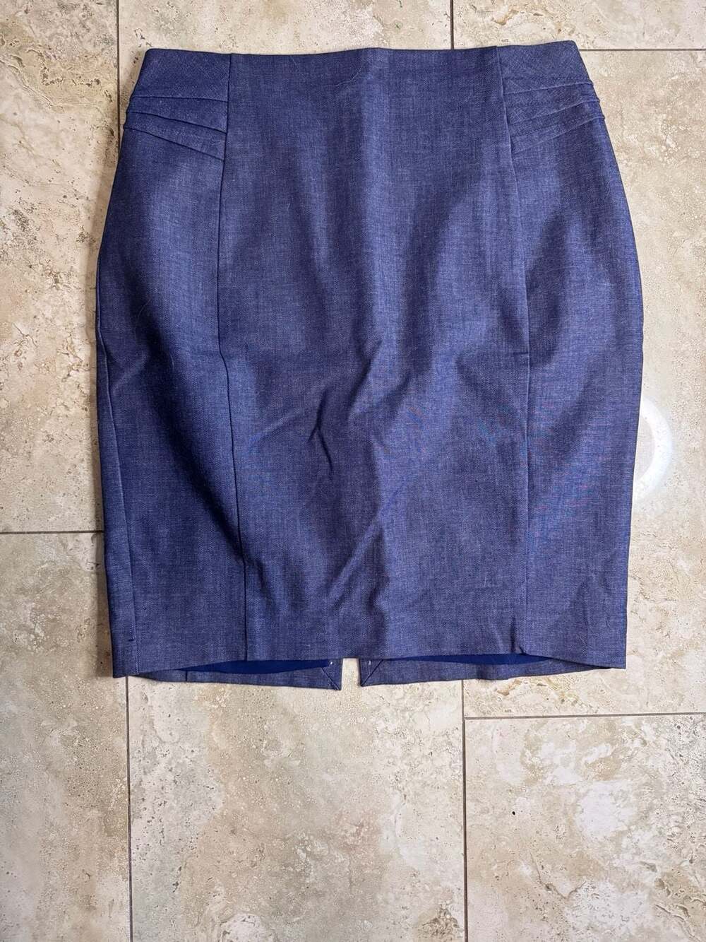 Express Chambray Pencil Skirt Size 6